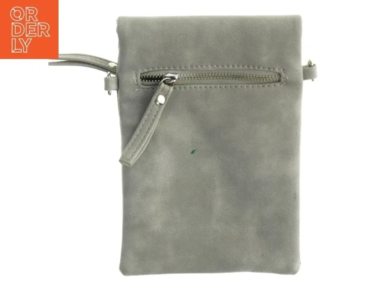 Billede 2 - Grå læder kobling med stjerne dekoration (str. 21 x 14 cm godt)