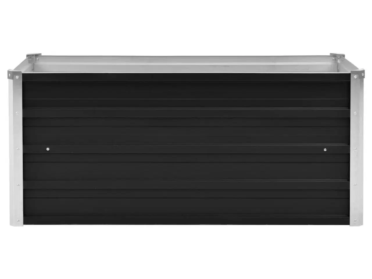 Billede 2 - Hævet plantekasse 100x40x45 cm galvaniseret stål antracitgrå