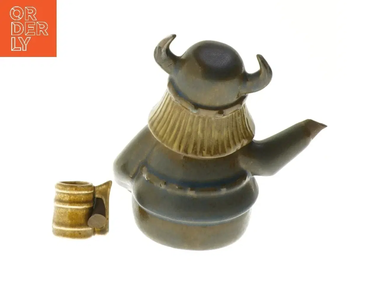 Billede 3 - Viking figurin med krus (str. 17 cm)