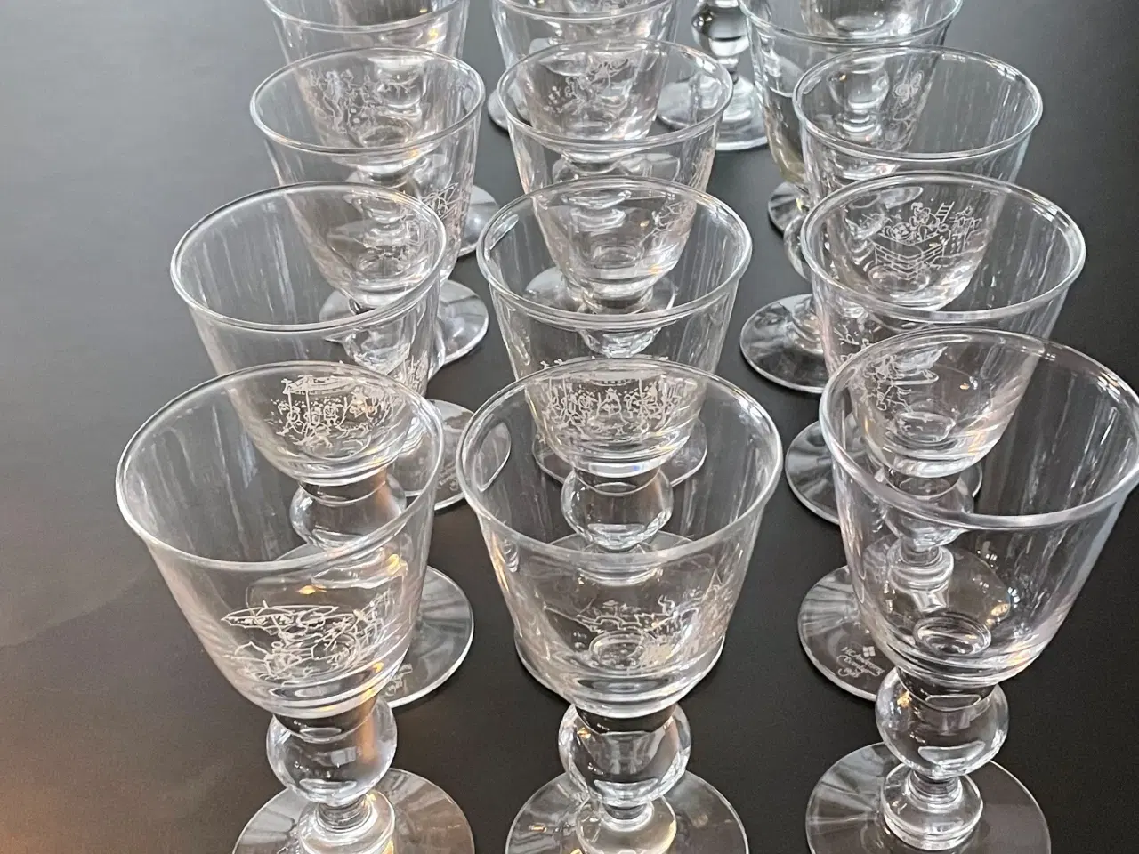 Billede 3 - HC Andersen vinglas fra Holmegaard