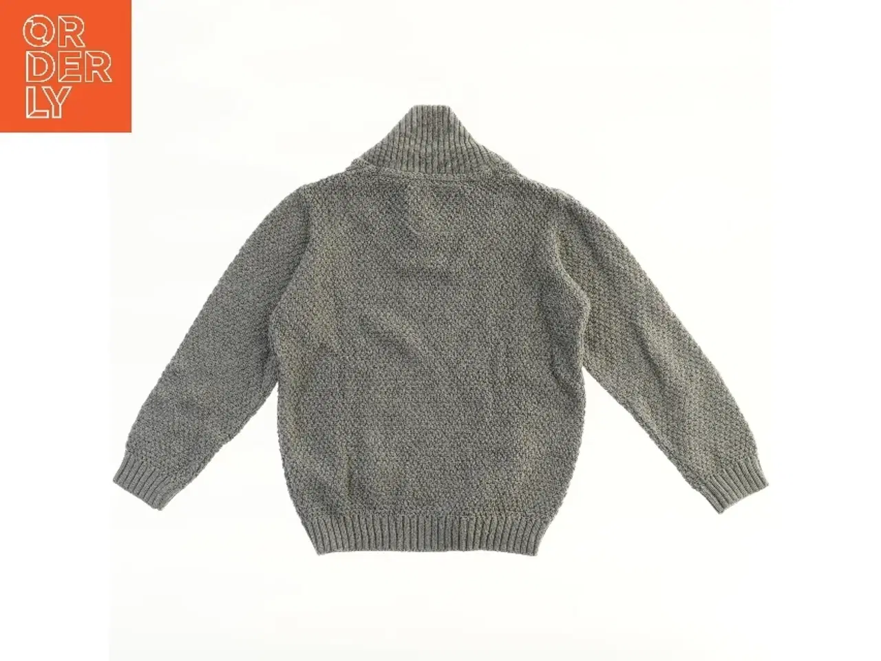 Billede 2 - Strikket sweater med ribkrave fra Lupilu (str. 110)