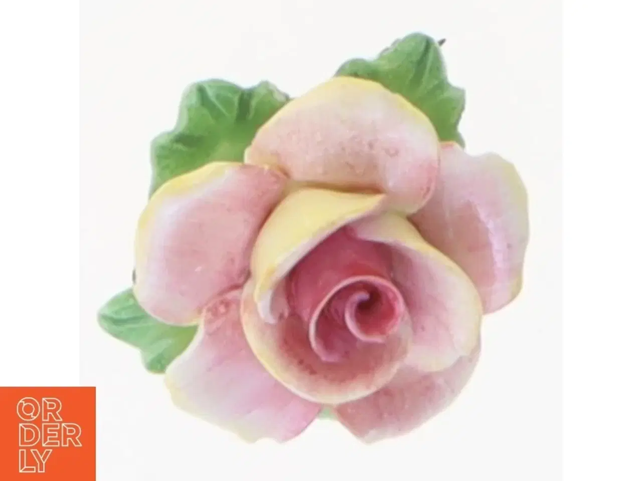 Billede 3 - Broche med rose (str. Ø 2,5 cm)