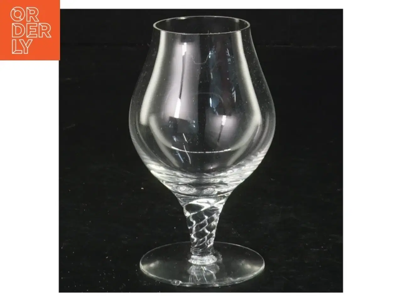 Billede 2 - Gennemsigtige glas med snoet stilk (str. 10 cm)