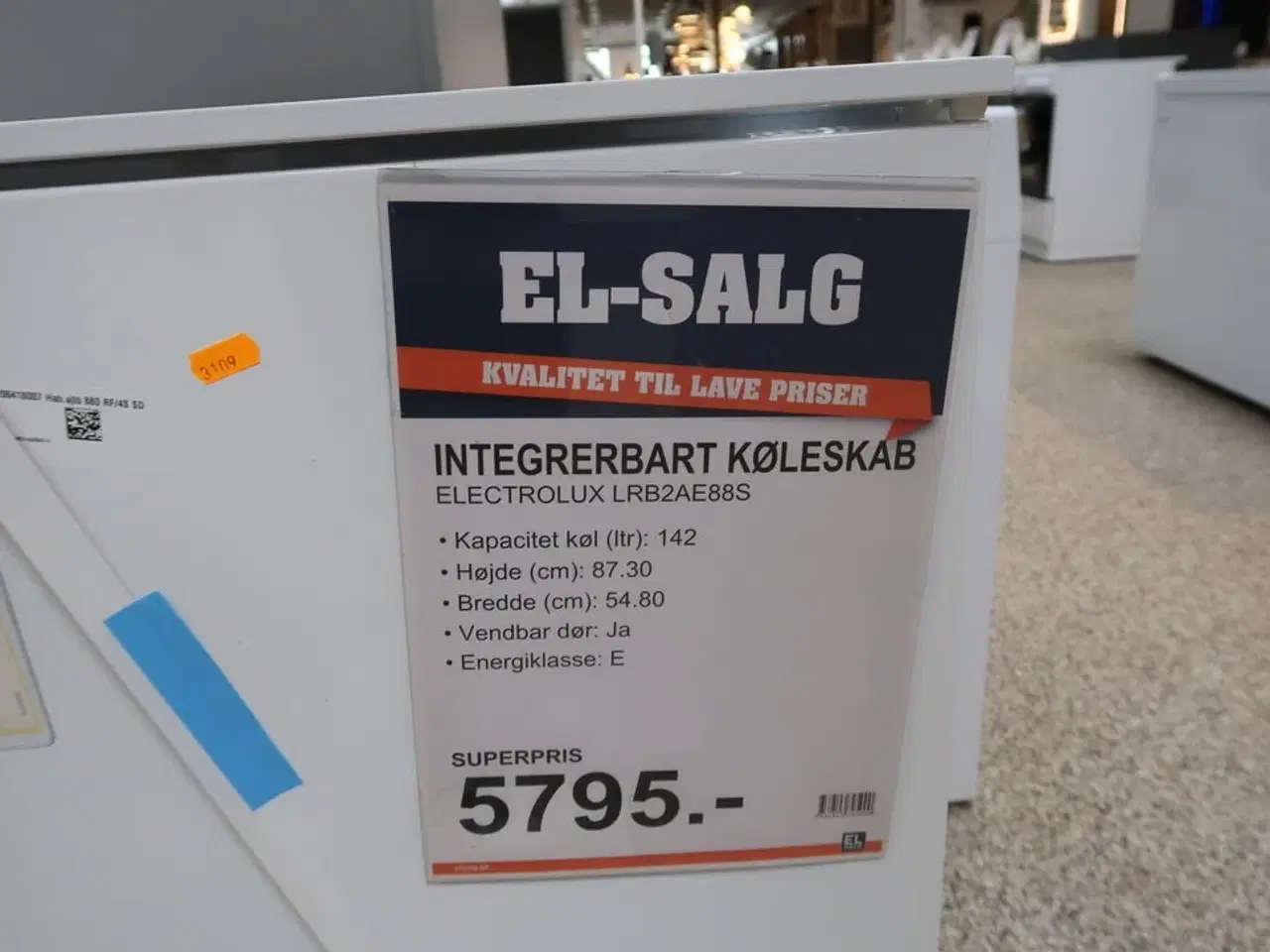 Billede 2 - Integrerbart køleskab ELECTROLUX LRB2AE88S