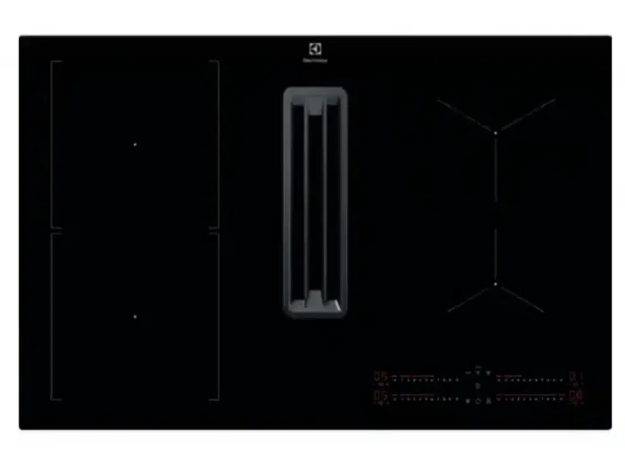 Billede 1 - Electrolux HHKB860S 80cm Kogeplade Med Emhætte