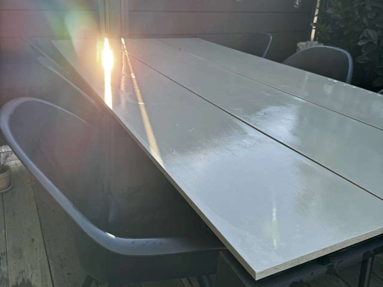 Billede 1 - Havemøbelsæt - pastelgrønt og sort