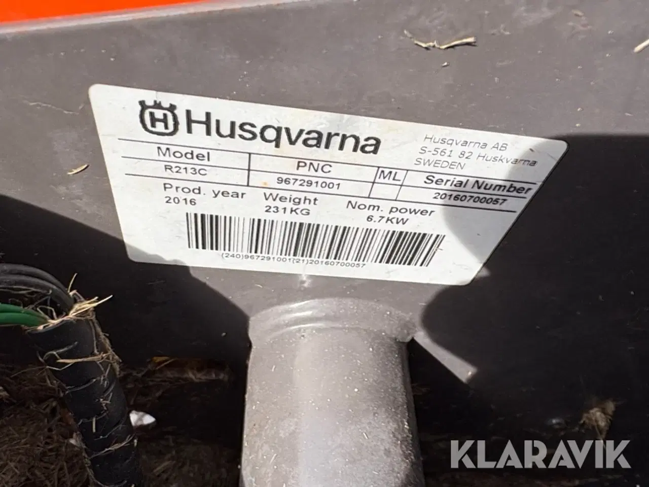 Billede 6 - Græsslåmaskine Husqvarna R213C