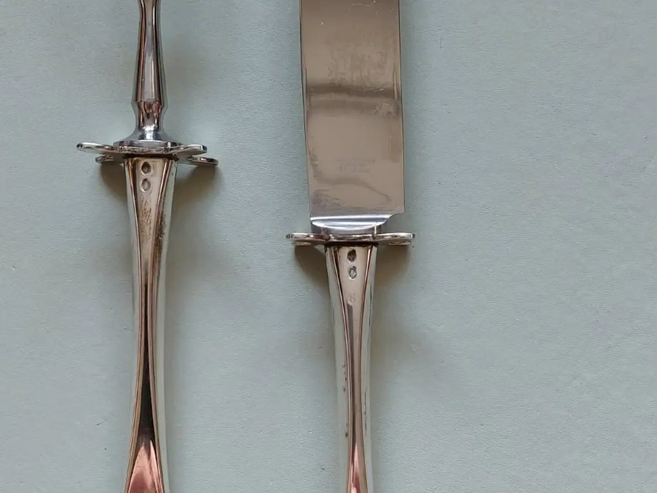 Billede 2 - forskærer sæt i 3 tårnet sølv, mønster patricia