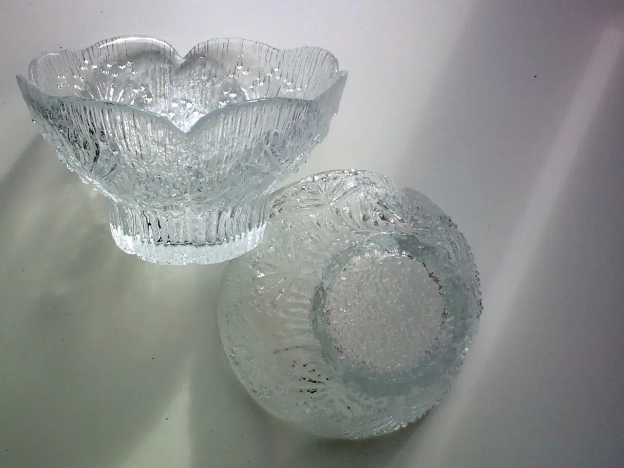 Billede 15 - Sverige vinter is glas frosset LYS brugskunst