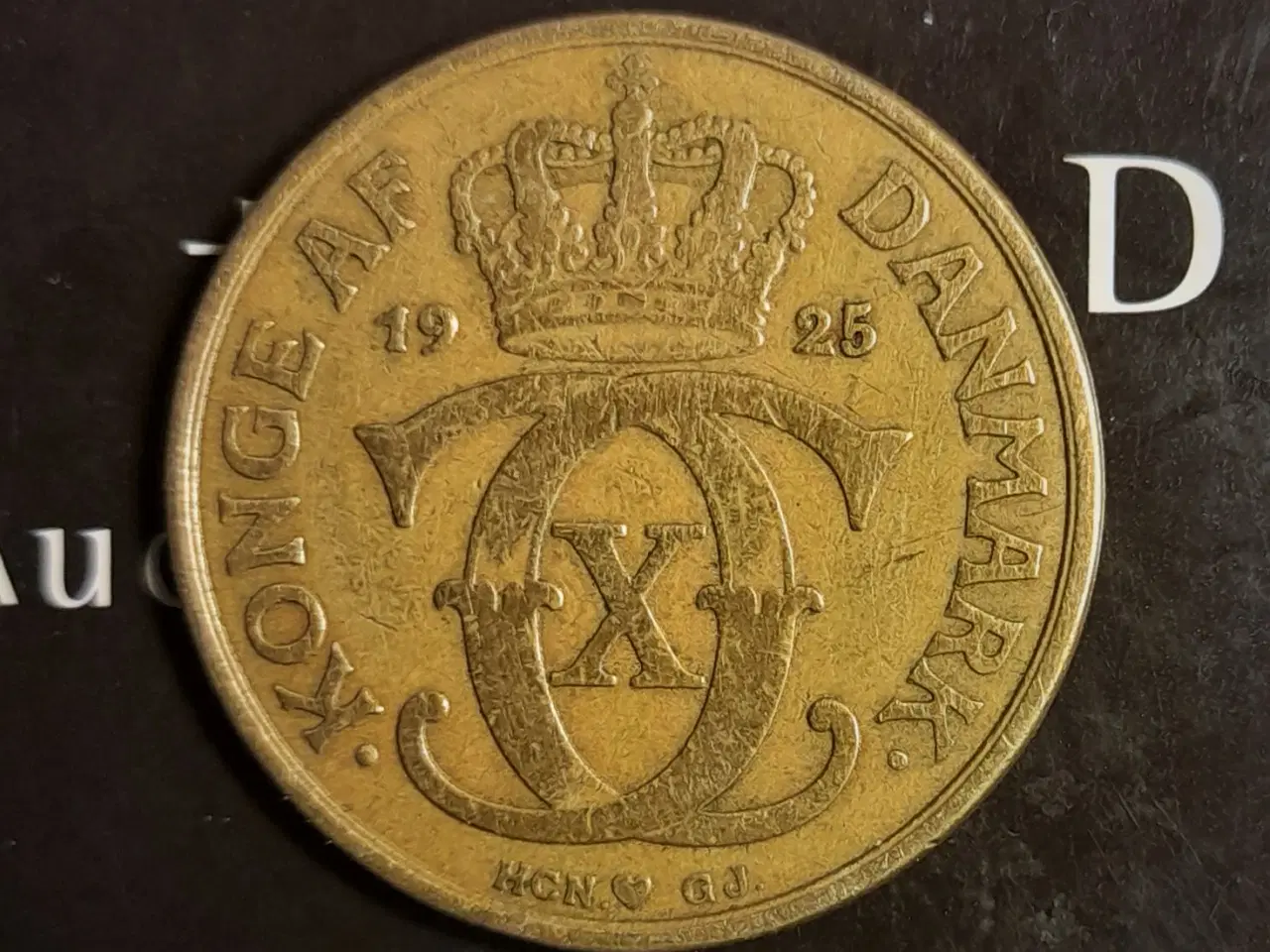 Billede 1 - 2 KRONE 1925 CHRISTIAN X