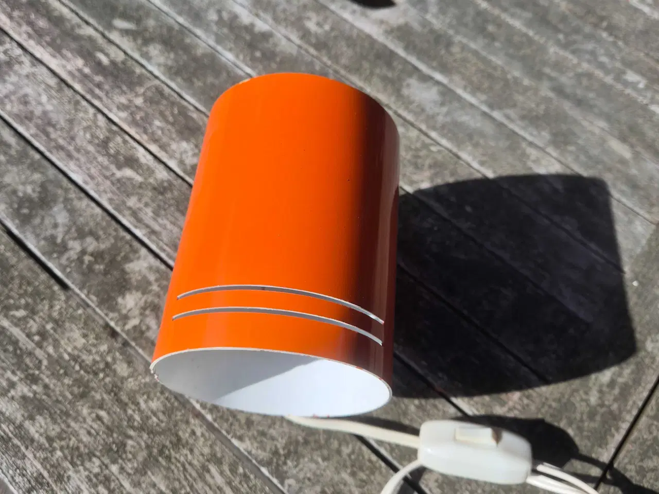 Billede 3 - Herlig orange væglampe 