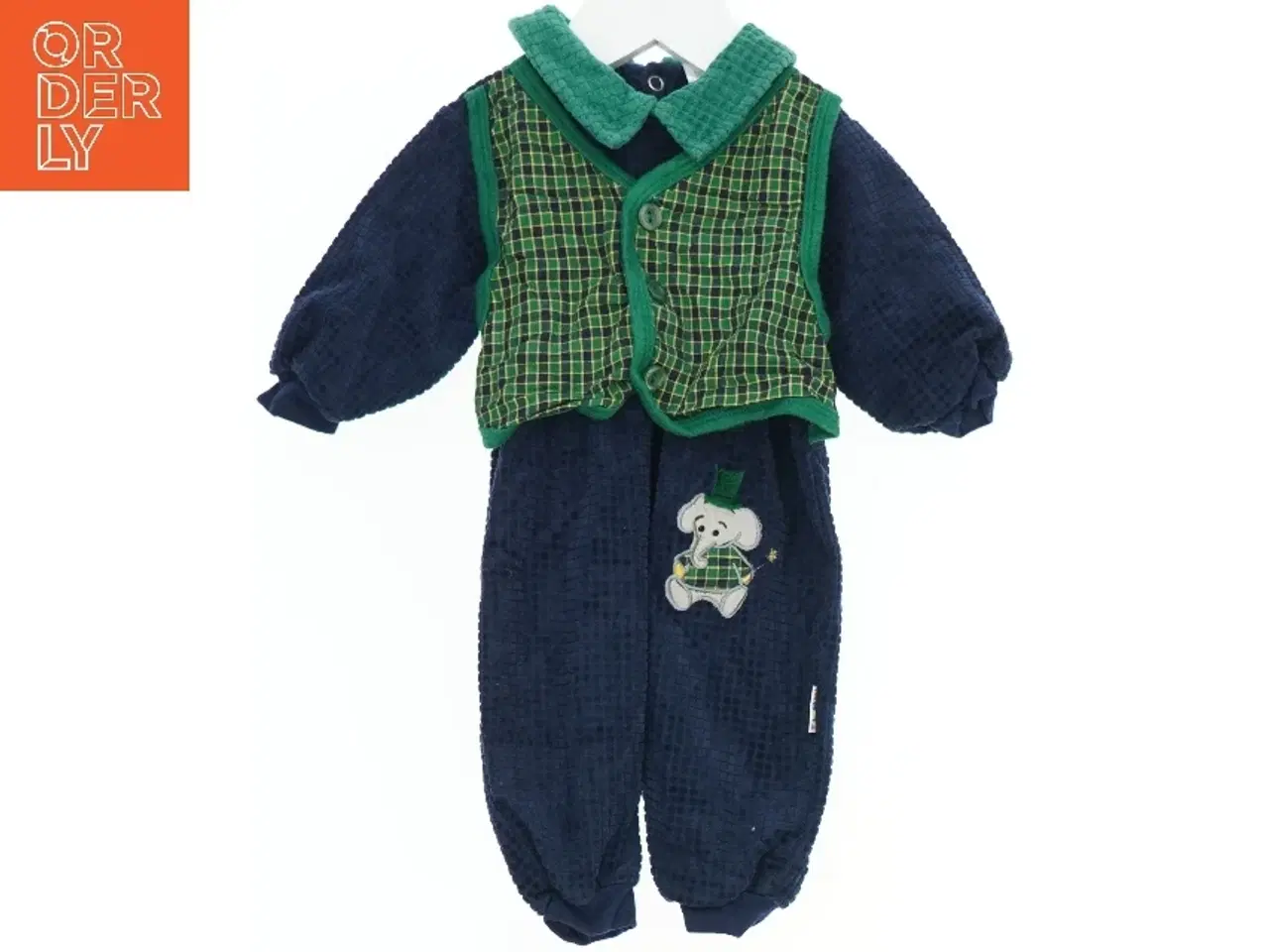 Billede 1 - Babytøj med vest og elefantmotiv fra Fixoni (str. 62)