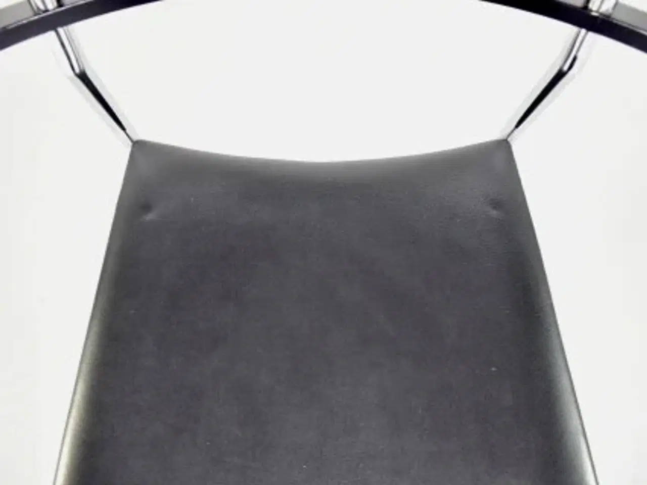 Billede 9 - Randers radius konferencestol med sort ryg og sort læder polster