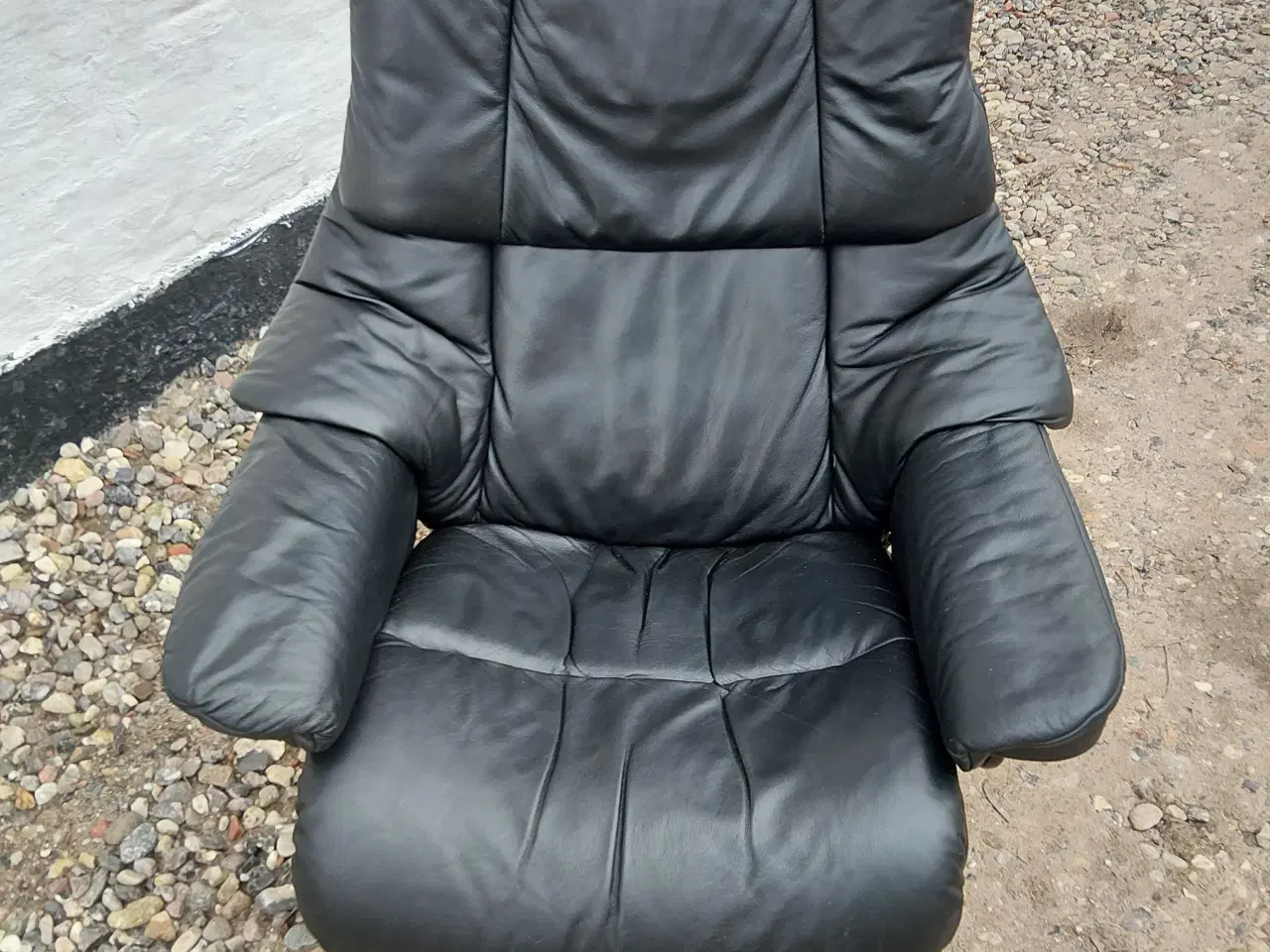 Billede 2 - Stressless Reno læder lænestol I perfekt stand. 