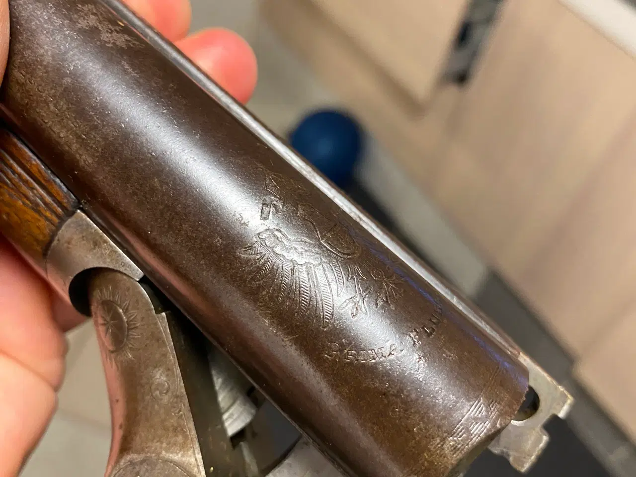 Billede 4 - Hane gevær cal. 12 med sidelås