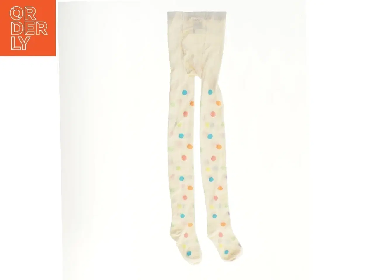 Billede 2 - Børnestrømpebukser med farvede prikker fra H&M (str. 134)