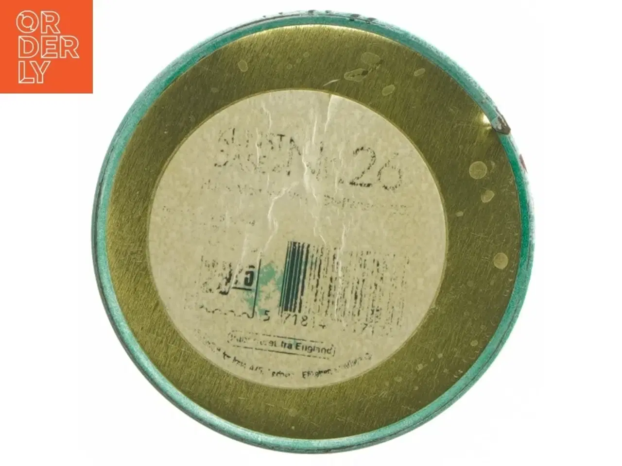 Billede 6 - Dekoreret cylinderformet dåse fra Irma (str. Ø 11,5 cm længde 15 cm)