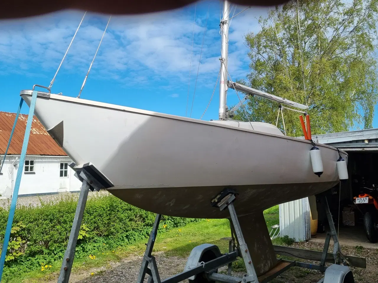 Billede 9 - "Yngling" sejlbåd med trailer og motor