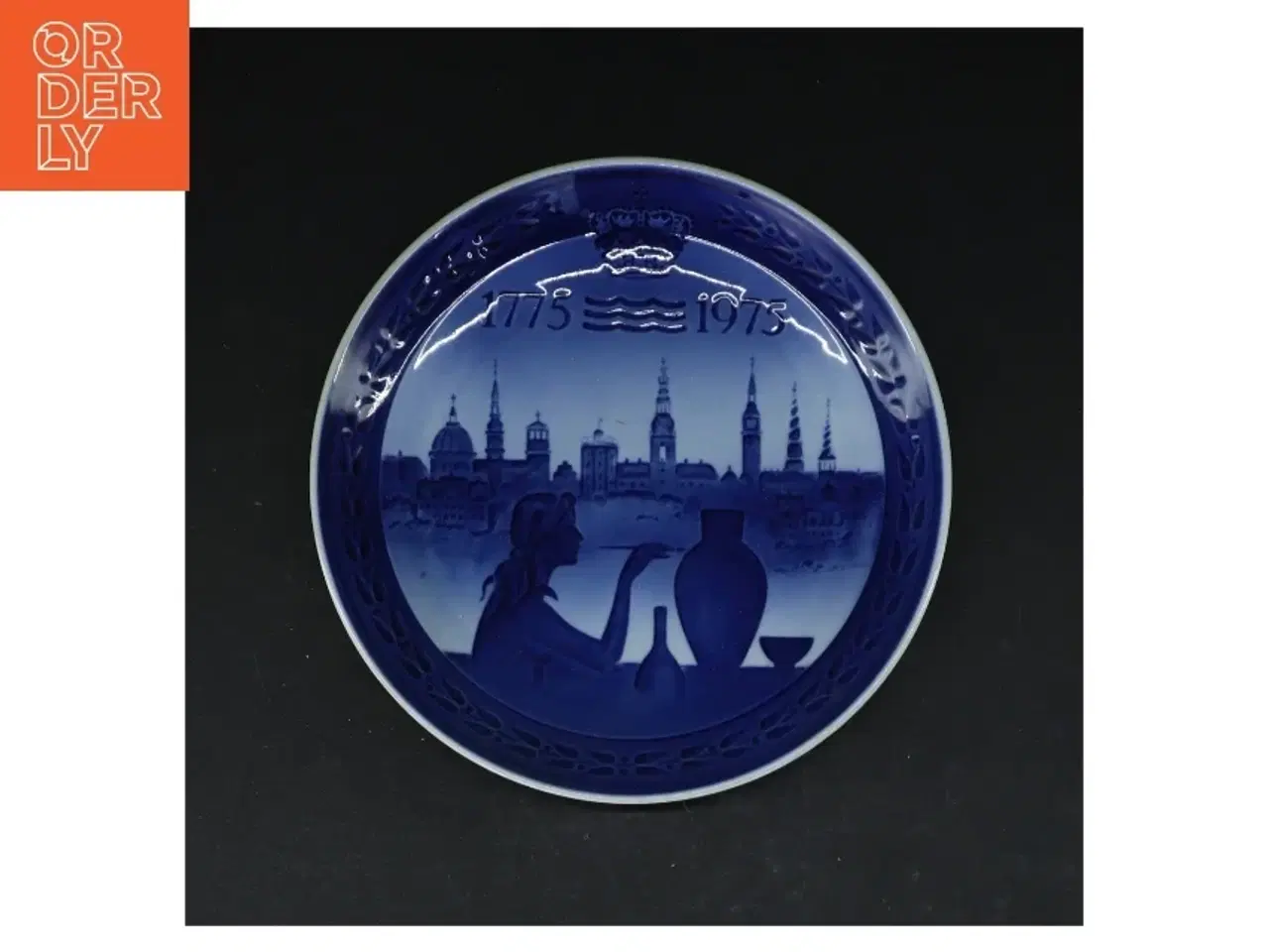 Billede 1 - Jubilæumsplatte fra Royal Copenhagen (str. Ø. 18,5 cm)