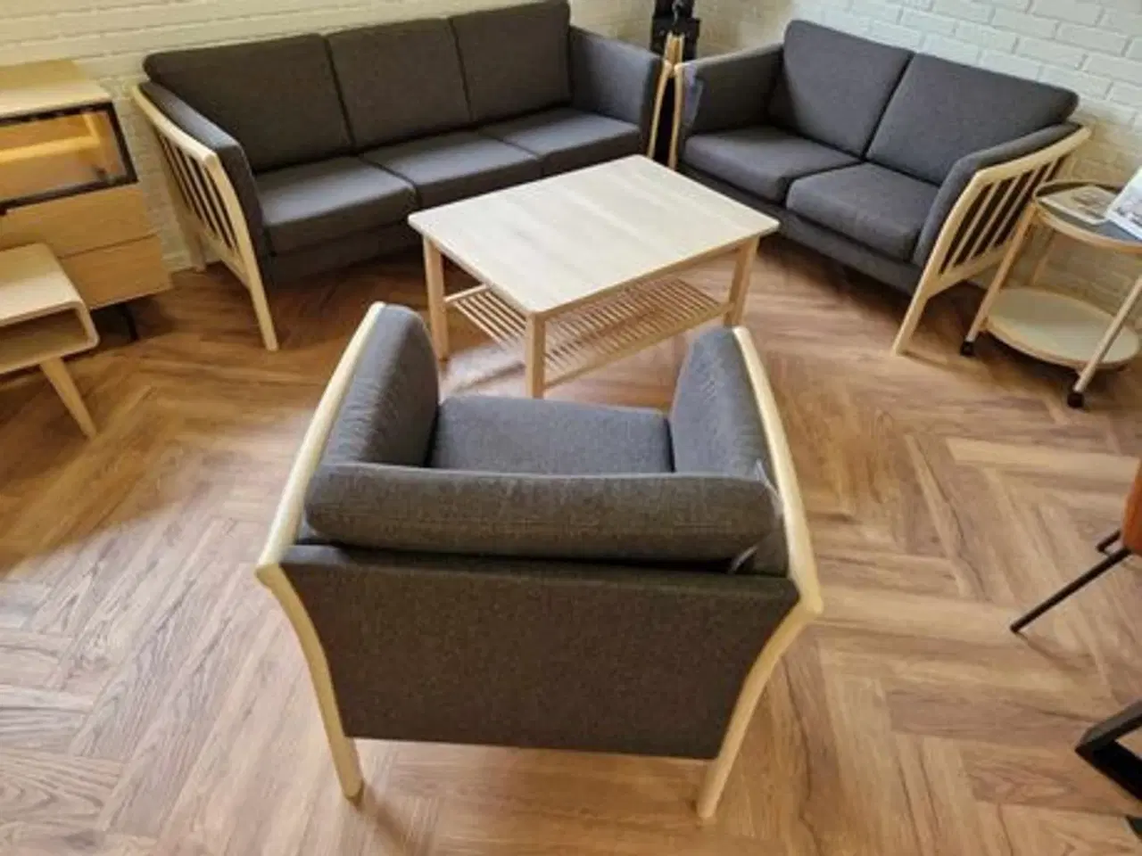 Billede 1 - Nyt sofasæt med sofabord og 1+2+3 pers. Sofa. 