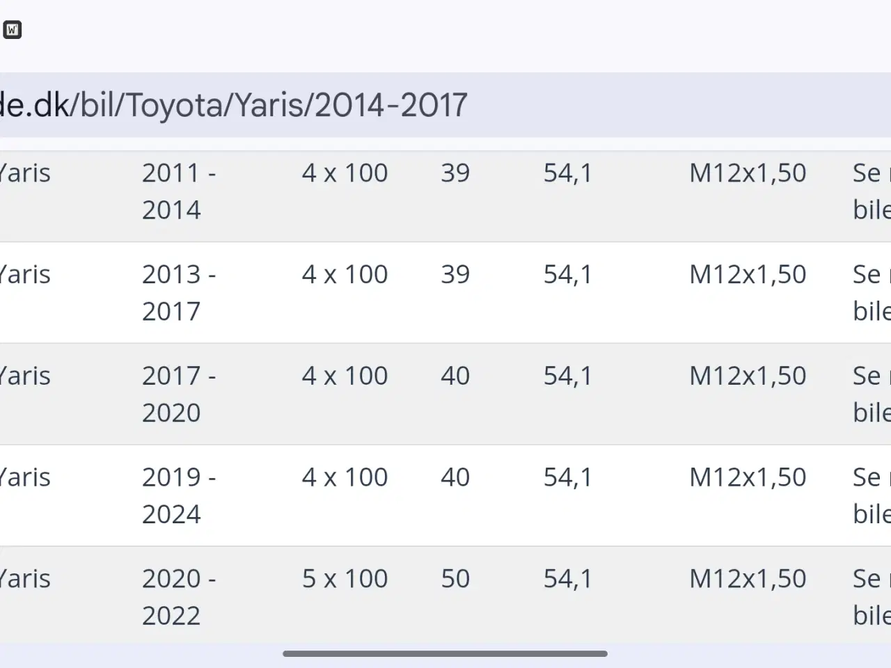 Billede 6 - Vinterhjul til Toyota Yaris 