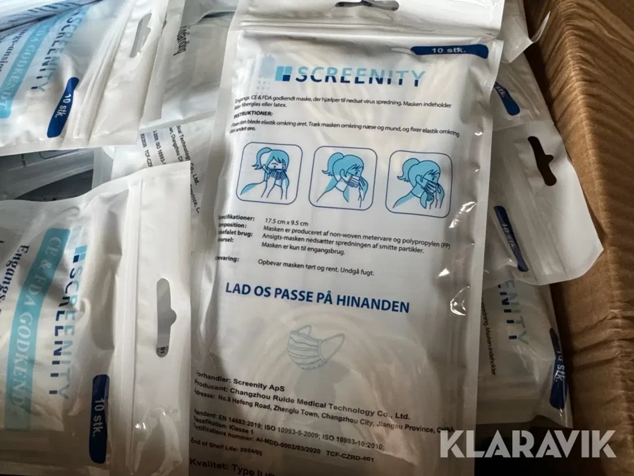 Billede 2 - Mundbind Screenity 3 lags maske