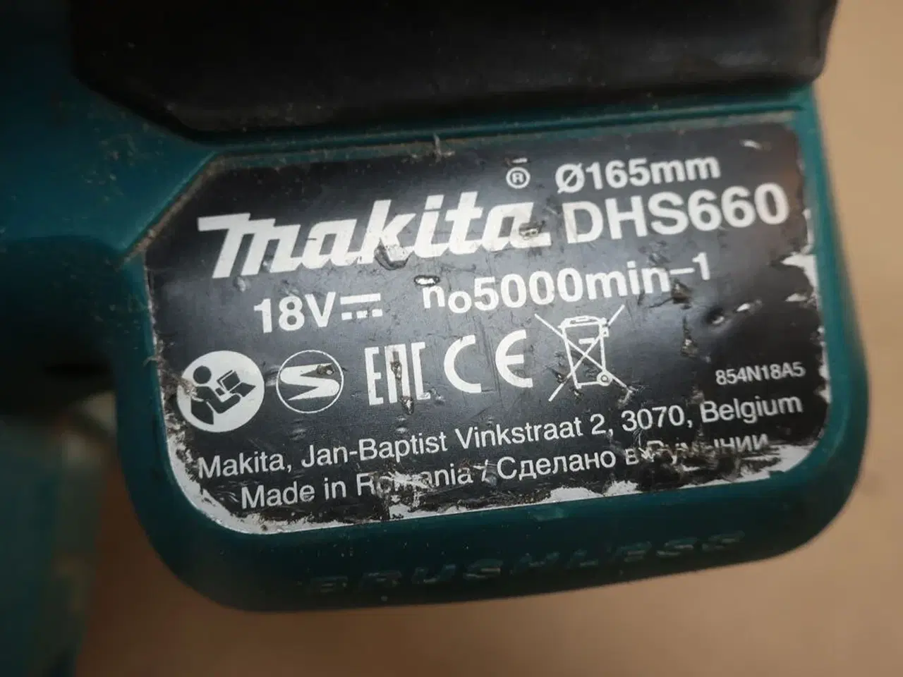 Billede 6 - Rundsav, Støvsuger mv. MAKITA Model: DVC 750 L, DCG 180, DHS 660, DML 811