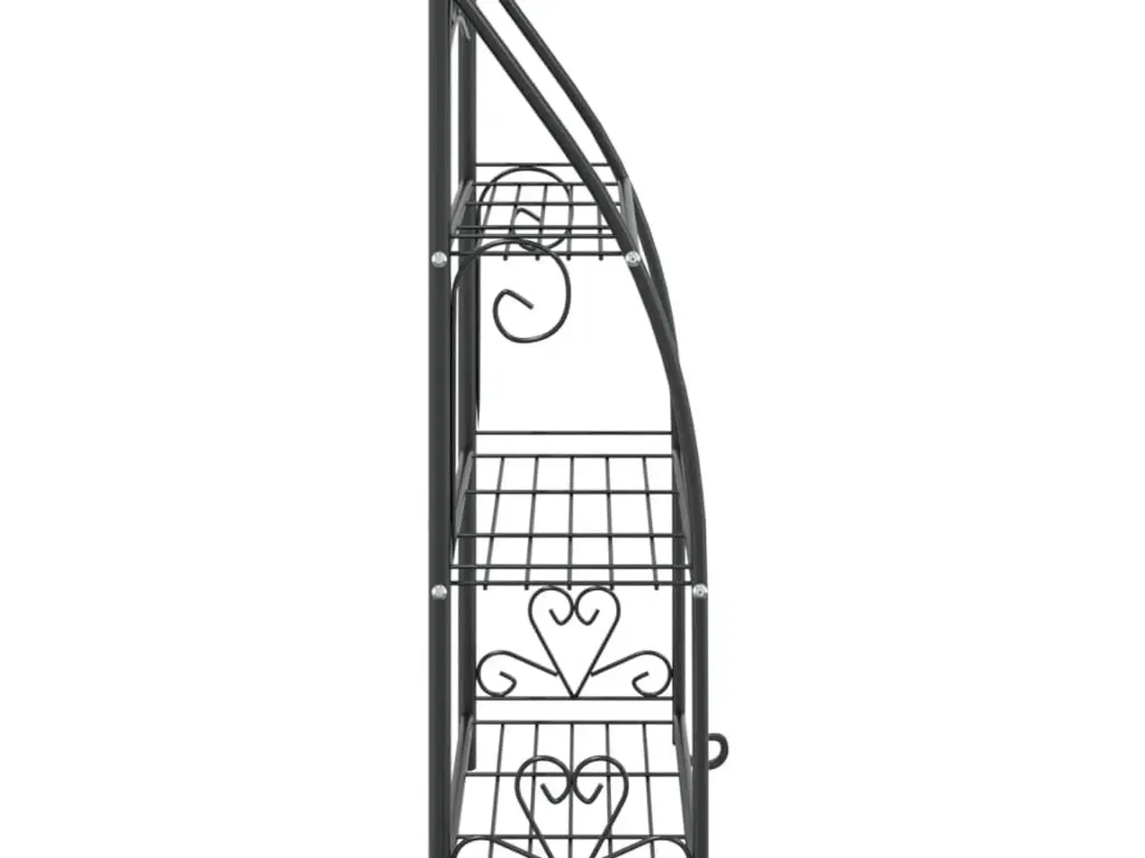 Billede 5 - Blomsterstativ 56x30x96 cm stål sort