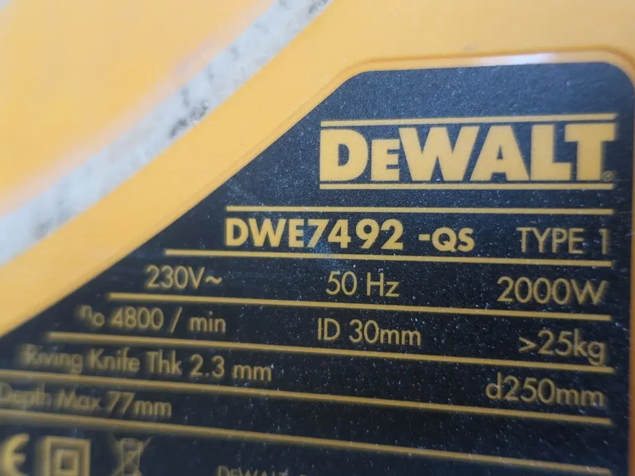 Billede 4 - Bordrundsav DEWALT DWE7492 -QS med stastiv