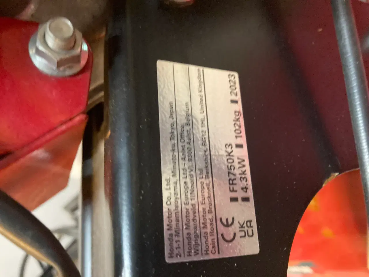 Billede 2 - Honda Fræser FR750K3