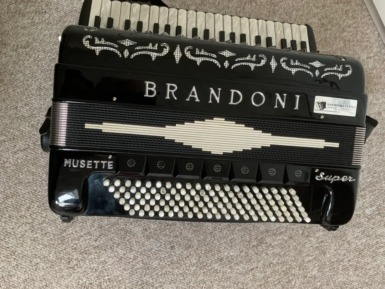 Billede 1 - Brandoni musette med midi og mikrofon.