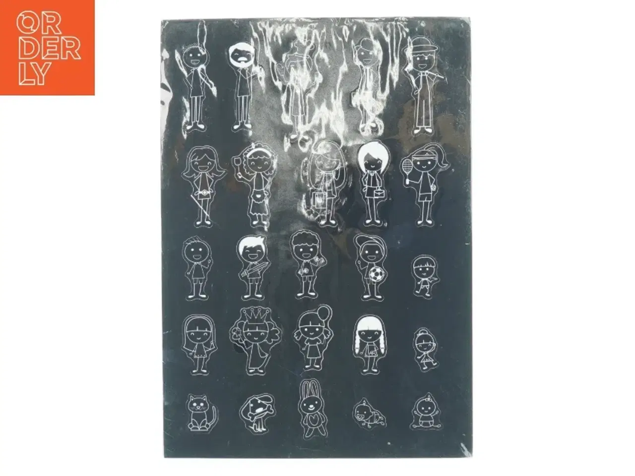 Billede 2 - Ark med bogstaver og figurer (str. 30x22 cm)