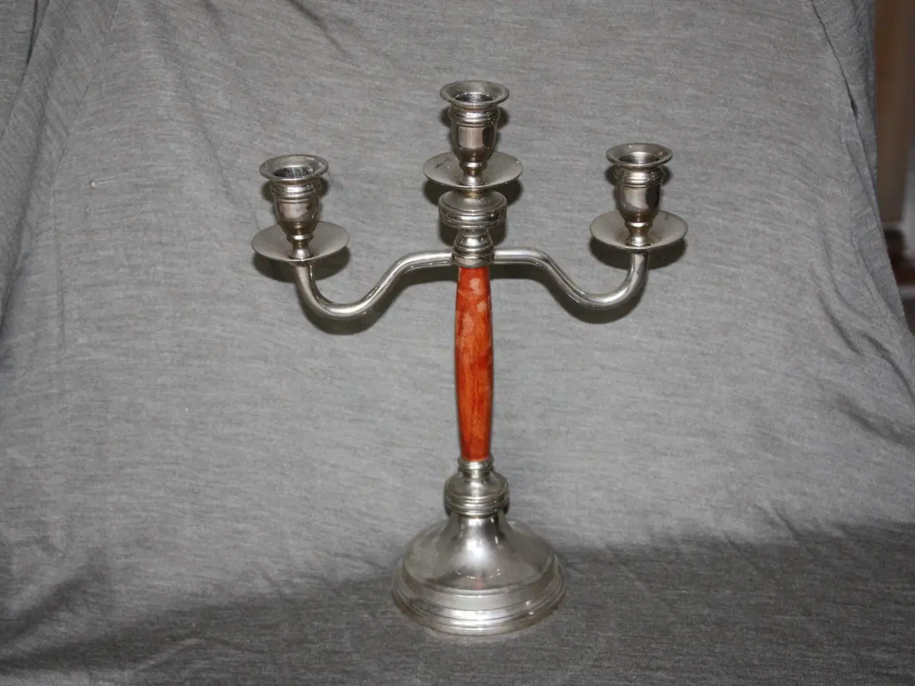 Billede 1 - Lysestage højde 32,5 cm