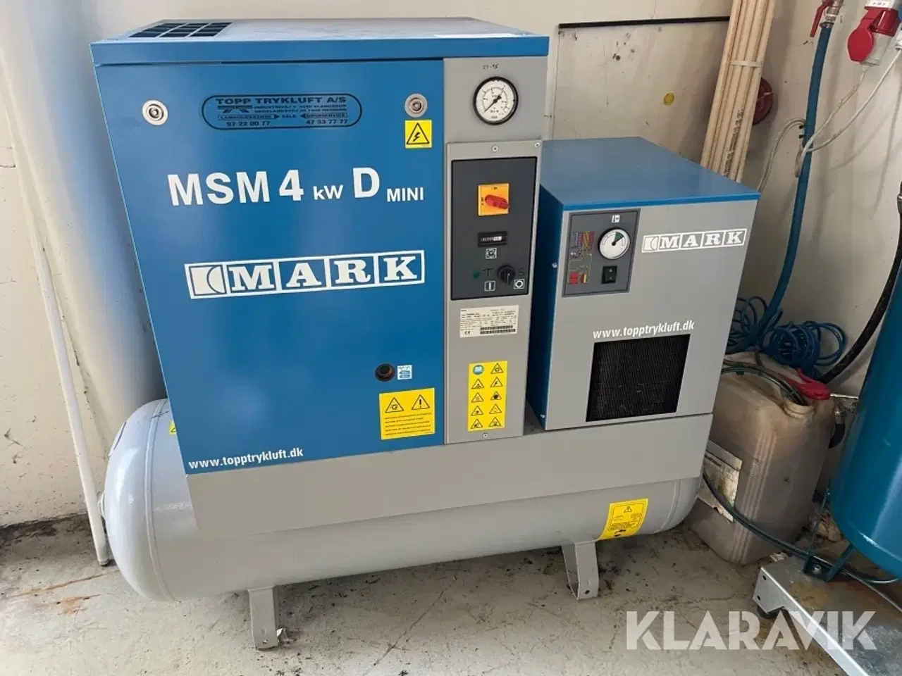 Billede 2 - Kompressorer MARK MSM4KWD 200 L med 2 styk 50 liters tanke.
