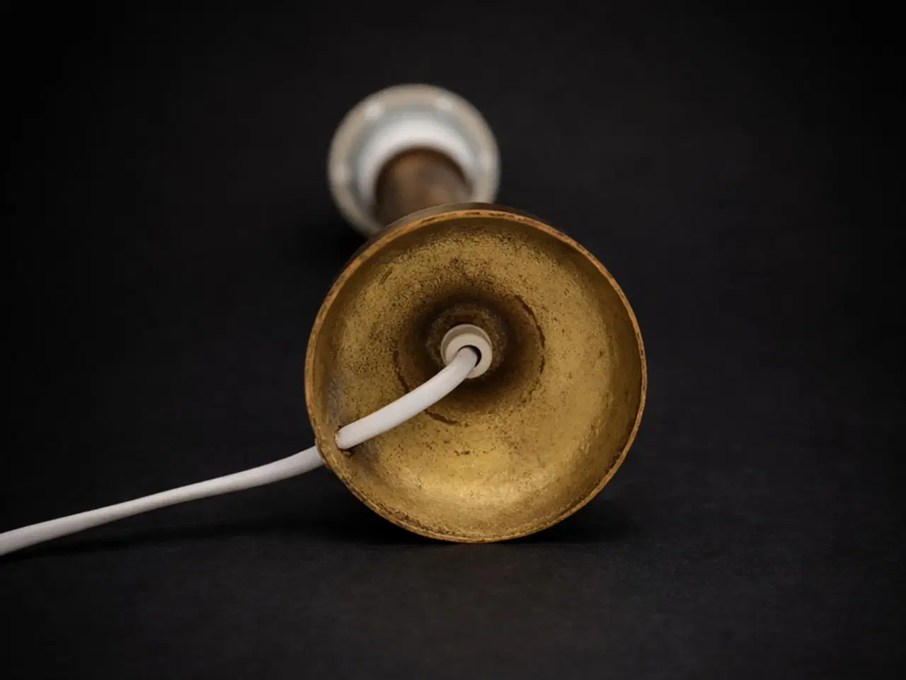 Billede 5 - Messing bordlampe 60–70er – nyt el – 31 cm