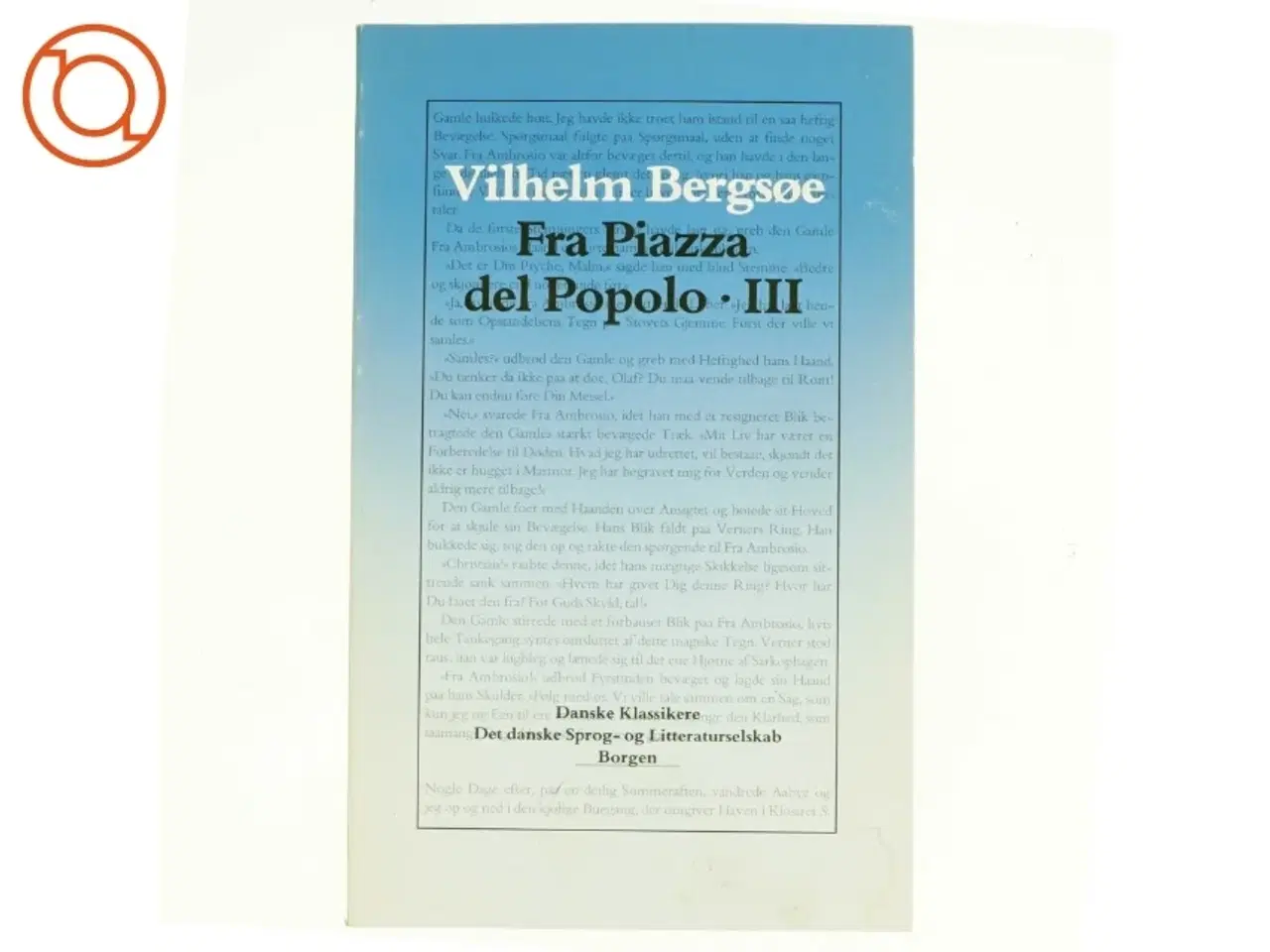 Billede 1 - Fra Piazza del Popolo III af Vilhelm Bergsøe (Bog) fra Borgen