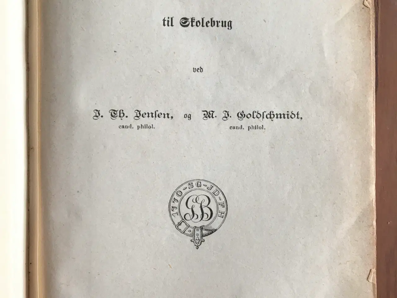 Billede 2 - Antik ordbog Latin-Dansk Jensen&Goldschmidt