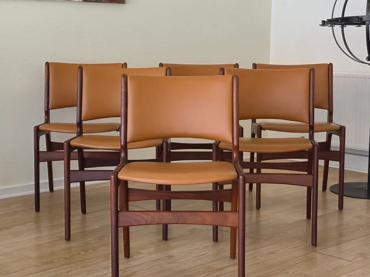 Billede 1 - 6 Erik Buch teak stole 