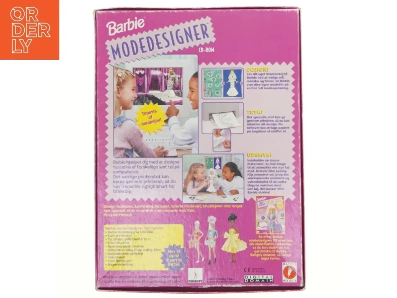 Billede 3 - Barbie Modedesigner CD-ROM Sæt fra Barbie (str. 31x23 cm)