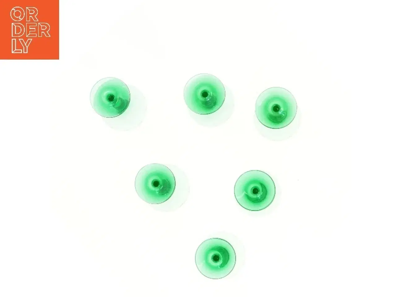 Billede 3 - vintage Holmegaard Vibeholm, 6 stk (str. 6 stk Ø 7,5 cm længde 12 cm)