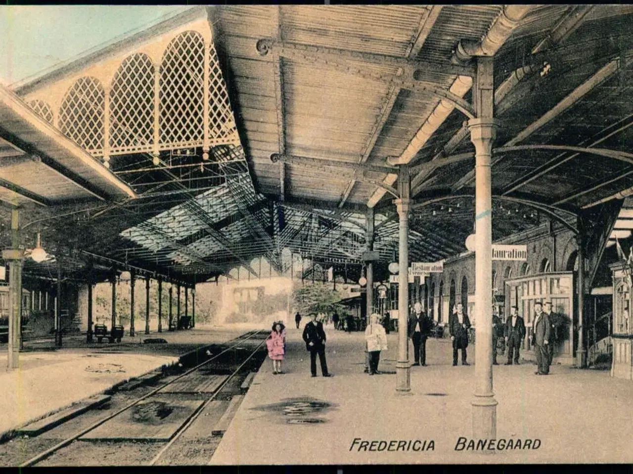 Billede 1 - Fredericia Banegaard - Dansk Lystryk 371 - Ubrugt