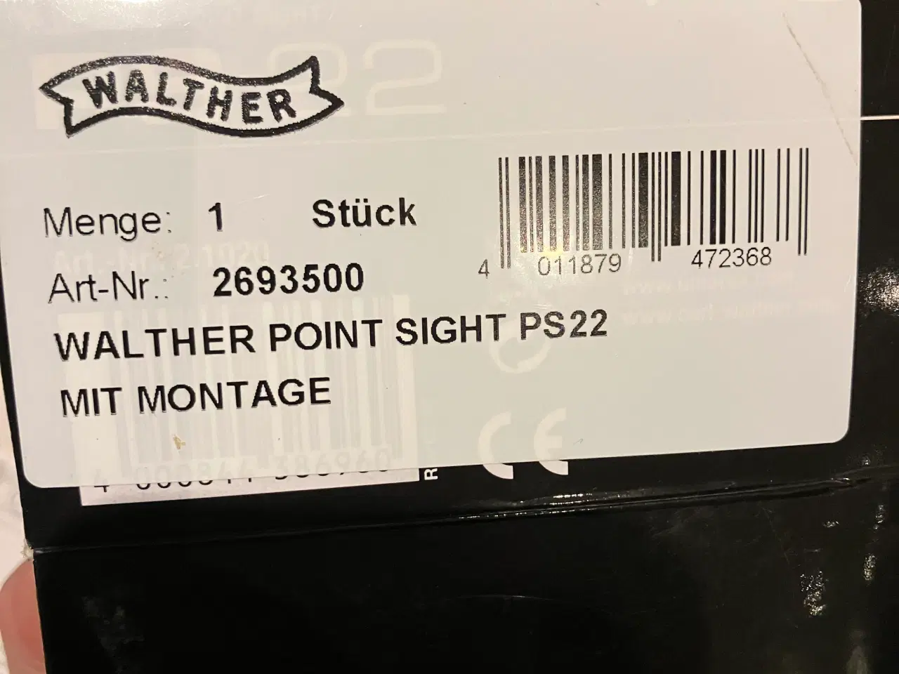 Billede 4 - Walther rødpunkts sigte PS22