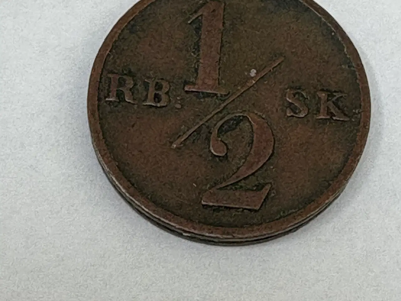 Billede 1 - 1838 Frederik VI 1/2 skilling
