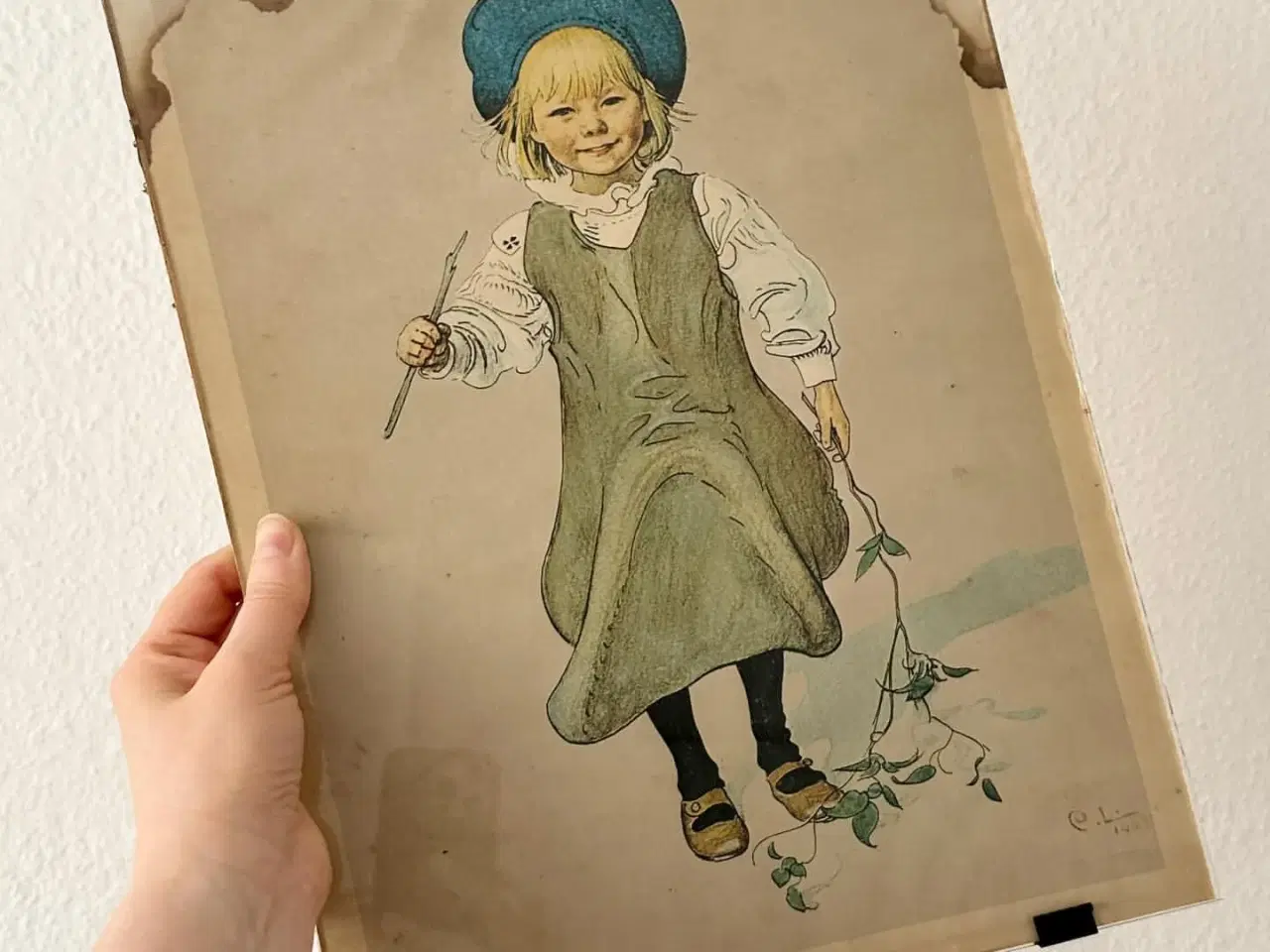 Billede 2 - Carl Larsson (1853-1919), hjemmelavet skifteramme