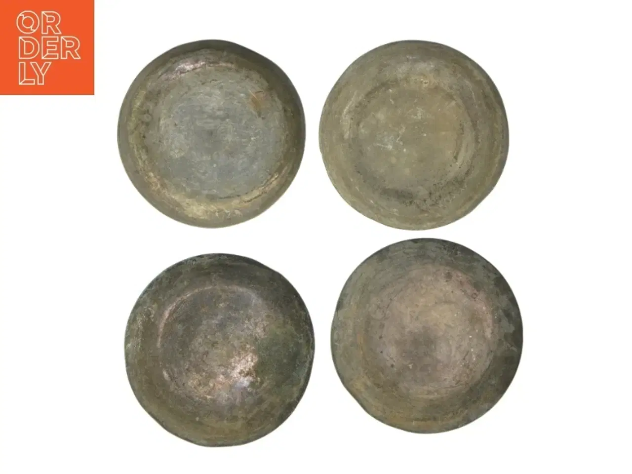 Billede 1 - Gamle sølvtallerkener sæt (str. Ø 18 cm)