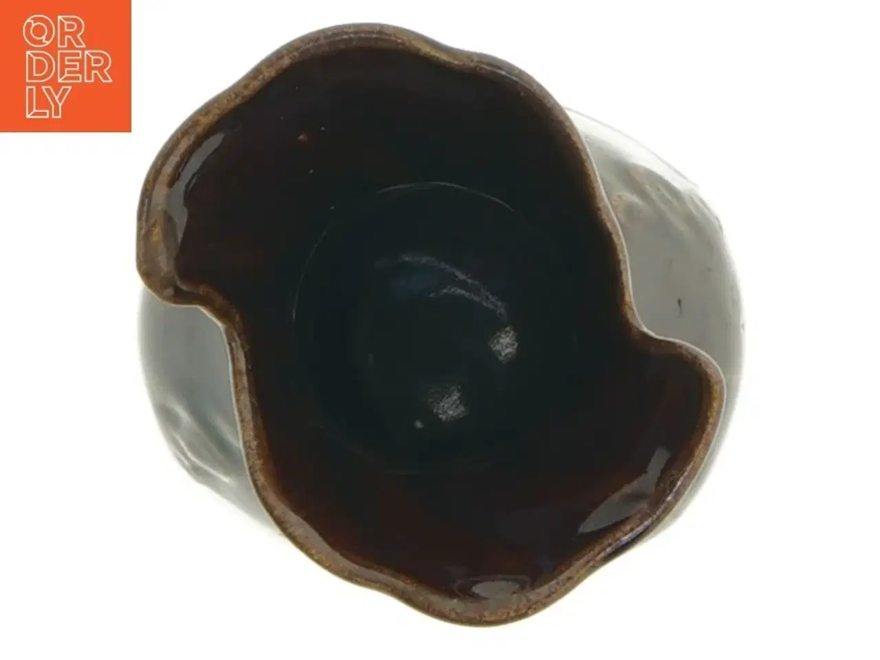 Billede 3 - Guld dekoreret keramik vase (str. 15 cm)