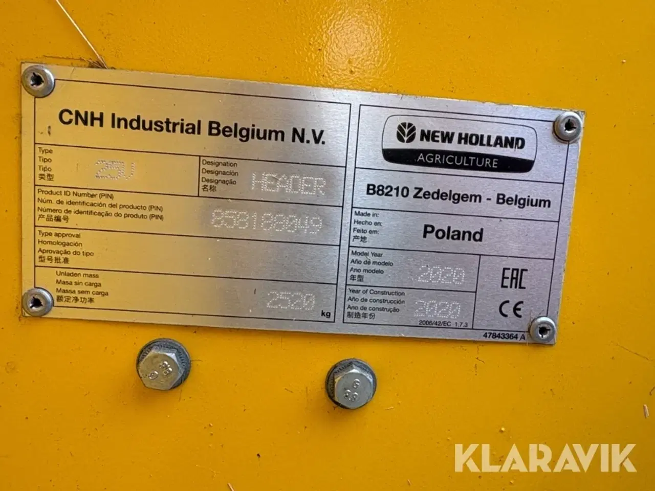 Billede 9 - Mejetærsker New Holland CX8.70 med New Holland skærebord