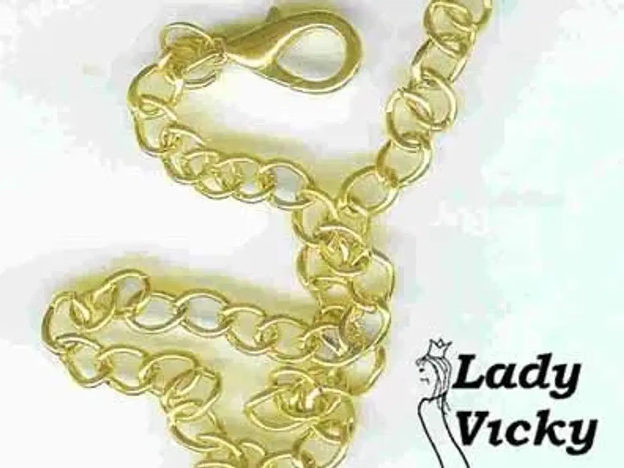 Billede 1 - Gylden kæde til smykker