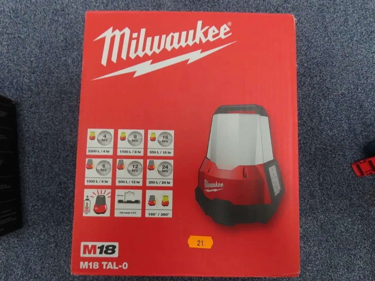 Billede 1 - Arbejdslampe MILWAUKEE M18 TAL-0