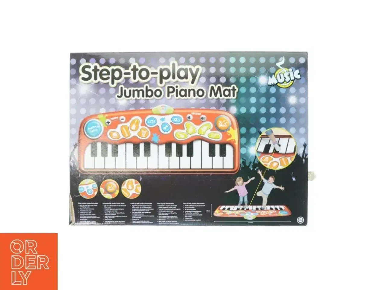 Billede 1 - Step to play jumbo piano mat fra Music (str. 78 x 179 cm)